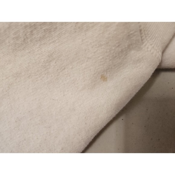 Disneyland Resort Hanes Medium White Hoodie Sweatshirt Zip Kangaroo Pocket - Picture 3 of 5